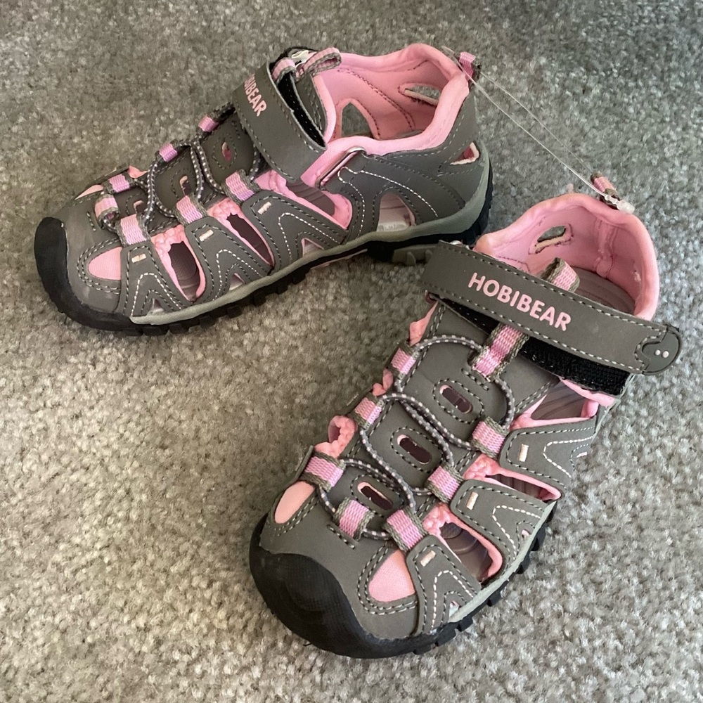 Hobibear Kids Outdoor Sandals - Pink and Gray